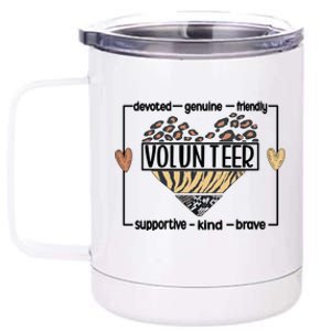 Volunteer Voluntary Worker Volunteering Cool Gift 12 oz Stainless Steel Tumbler Cup