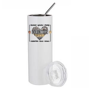 Volunteer Voluntary Worker Volunteering Cool Gift Stainless Steel Tumbler