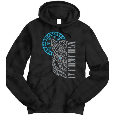 Viking Valhalla Wolf Mask Norse Mythology Tie Dye Hoodie