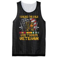 Vietnam Veteran With Us Flag With Combat Boots Patriotic Mesh Reversible Basketball Jersey Tank