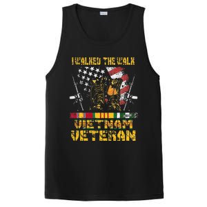 Vietnam Veteran With US Flag With Combat Boots Patriotic PosiCharge Competitor Tank