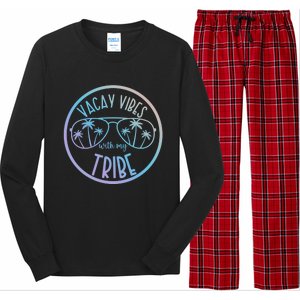 Vacay Vibes With My Tribe Hawaii Beach Vacation Gift Long Sleeve Pajama Set