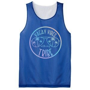 Vacay Vibes With My Tribe Hawaii Beach Vacation Gift Mesh Reversible Basketball Jersey Tank