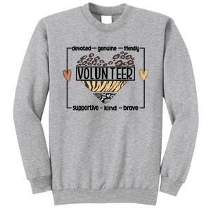 Volunteer Voluntary Worker Volunteering Cool Gift Tall Sweatshirt