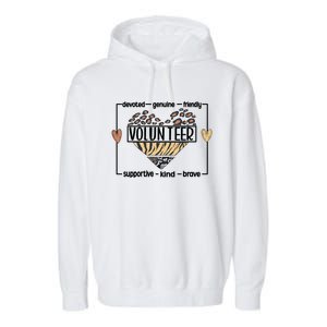 Volunteer Voluntary Worker Volunteering Cool Gift Garment-Dyed Fleece Hoodie