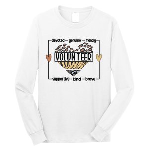 Volunteer Voluntary Worker Volunteering Cool Gift Long Sleeve Shirt