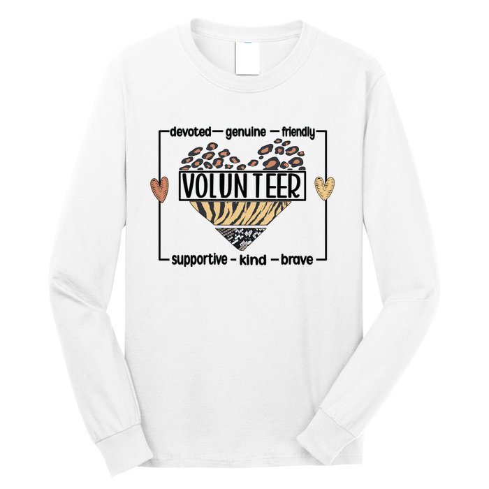 Volunteer Voluntary Worker Volunteering Cool Gift Long Sleeve Shirt