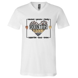 Volunteer Voluntary Worker Volunteering Cool Gift V-Neck T-Shirt