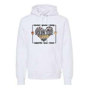 Volunteer Voluntary Worker Volunteering Cool Gift Premium Hoodie