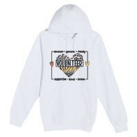 Volunteer Voluntary Worker Volunteering Cool Gift Premium Pullover Hoodie