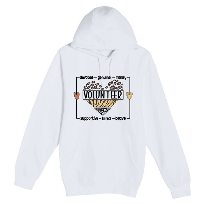 Volunteer Voluntary Worker Volunteering Cool Gift Premium Pullover Hoodie