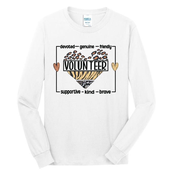 Volunteer Voluntary Worker Volunteering Cool Gift Tall Long Sleeve T-Shirt