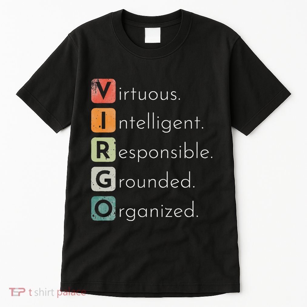 Vintage Virgo Zodiac Sign Women Virgo Birthday Retro Tall T-Shirt