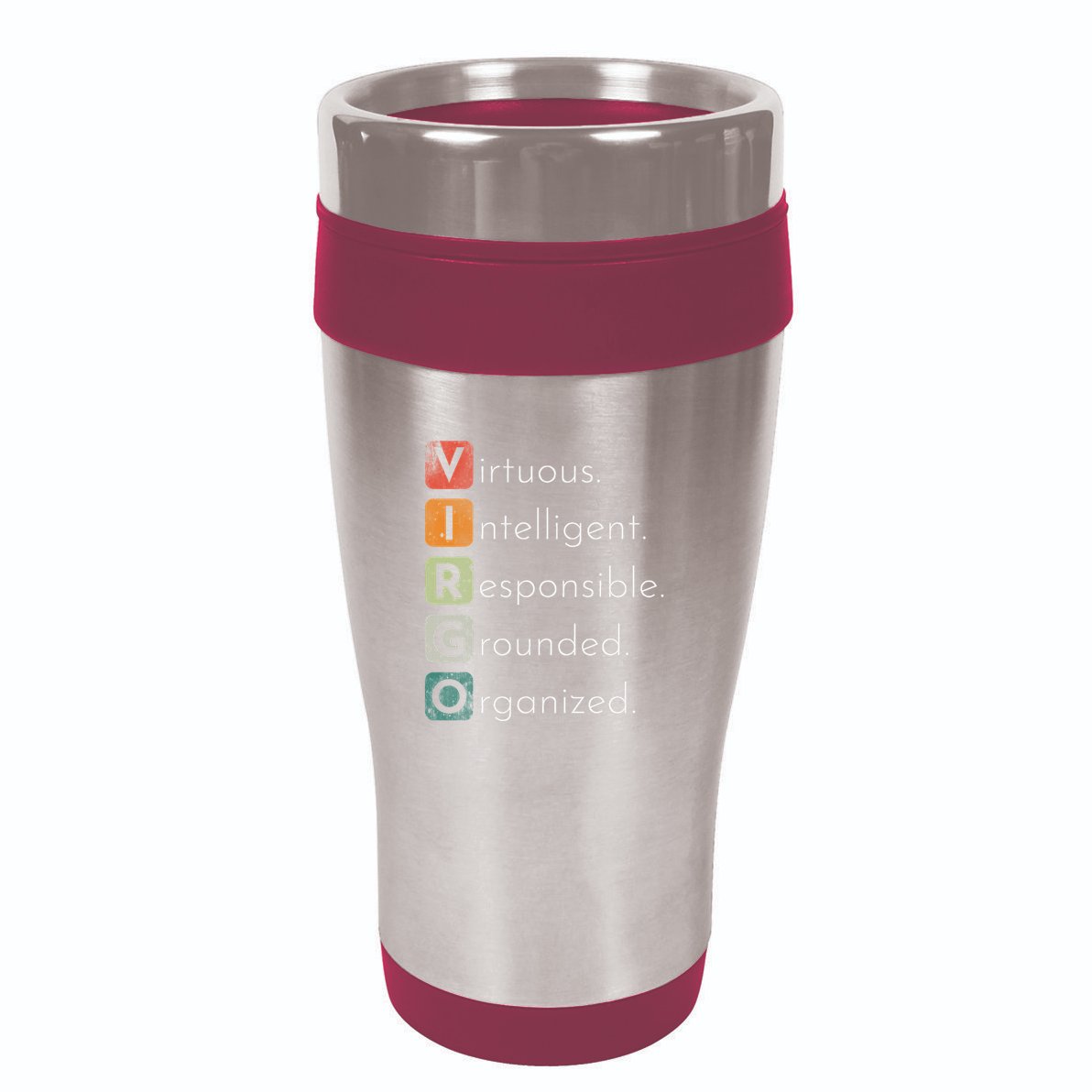 Vintage Virgo Zodiac Sign Women Virgo Birthday Retro 16oz Travel Tumbler