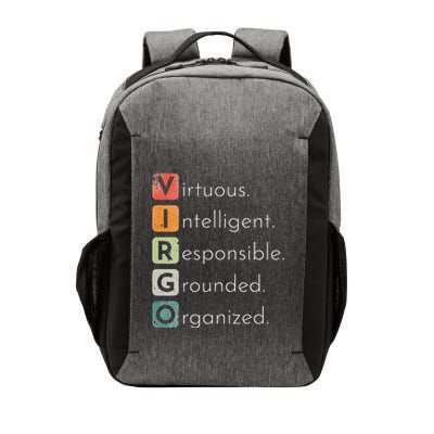 Vintage Virgo Zodiac Sign Women Virgo Birthday Retro Vector Backpack