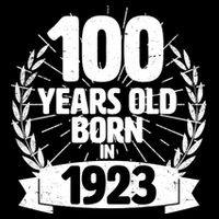 Vintage Wreath 100 Years Old Born In 1923 Birthday Backpack