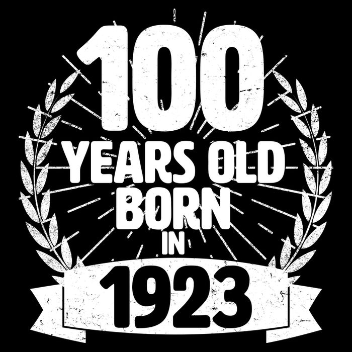 Vintage Wreath 100 Years Old Born In 1923 Birthday Backpack