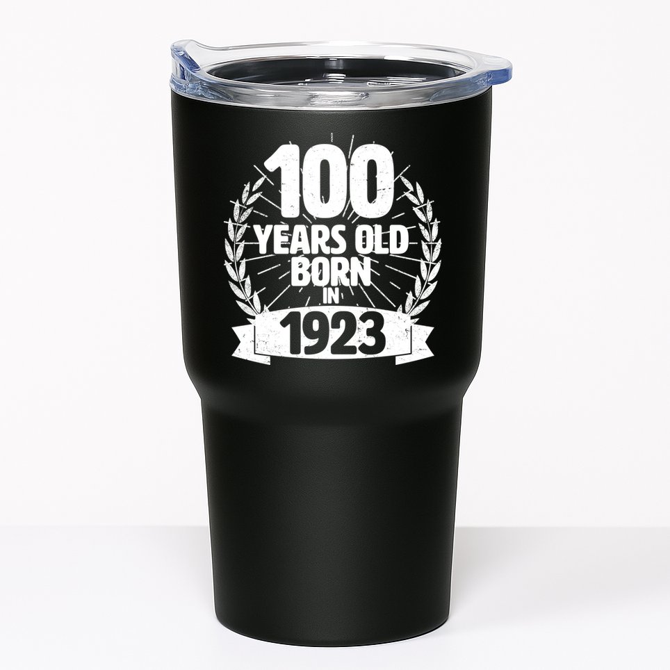 Vintage Wreath 100 Years Old Born In 1923 Birthday Tumbler