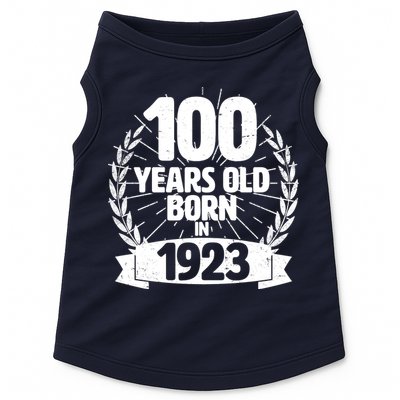 Vintage Wreath 100 Years Old Born In 1923 Birthday Doggie Tank