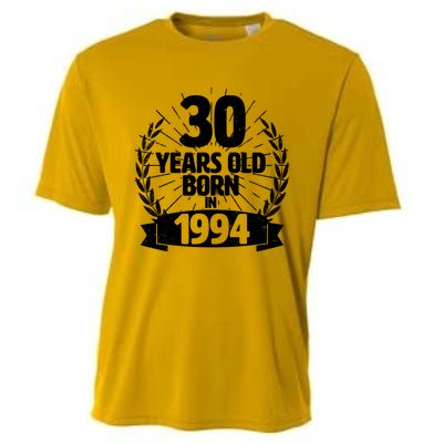 Vintage Wreath 30 Years Old Born In 1994 Birthday Cooling Performance Crew T-Shirt