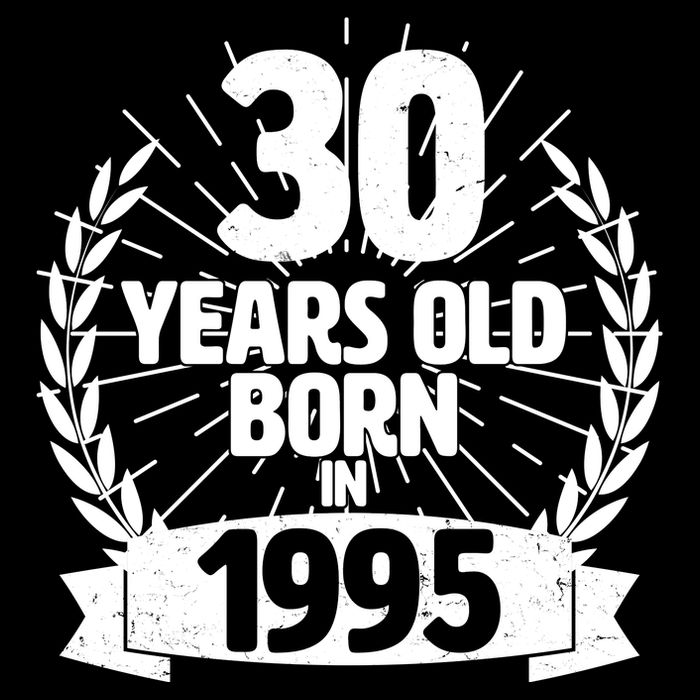 Vintage Wreath 30 Years Old Born In 1995 Birthday Sweatshirt