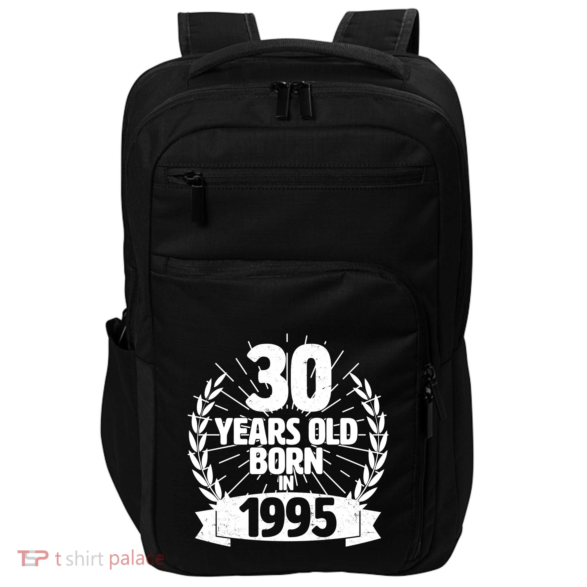 Vintage Wreath 30 Years Old Born In 1995 Birthday Impact Tech Backpack