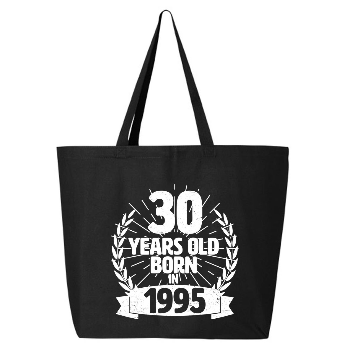 Vintage Wreath 30 Years Old Born In 1995 Birthday 25L Jumbo Tote