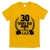 Vintage Wreath 30 Years Old Born In 1995 Birthday T-Shirt
