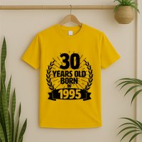 Vintage Wreath 30 Years Old Born In 1995 Birthday T-Shirt