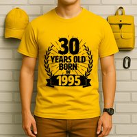 Vintage Wreath 30 Years Old Born In 1995 Birthday T-Shirt