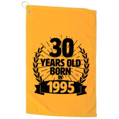 Vintage Wreath 30 Years Old Born In 1995 Birthday Golf Towel