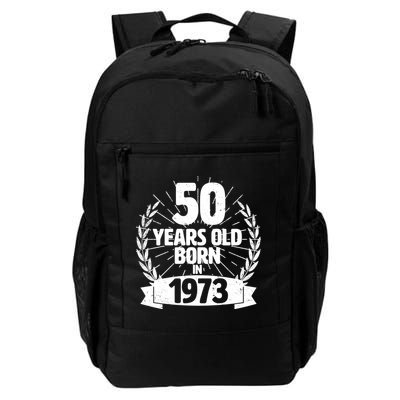 Vintage Wreath 50 Years Old Born In 1973 Birthday Backpack