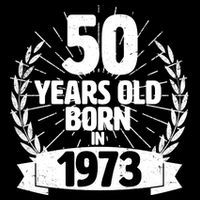 Vintage Wreath 50 Years Old Born In 1973 Birthday Backpack