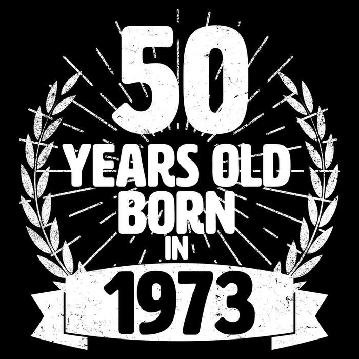 Vintage Wreath 50 Years Old Born In 1973 Birthday Backpack