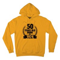 Vintage Wreath 50 Years Old Born In 1974 Birthday Hoodie