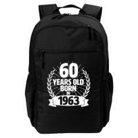 Vintage Wreath 60 Years Old Born In 1963 Birthday Backpack