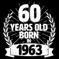 Vintage Wreath 60 Years Old Born In 1963 Birthday Backpack