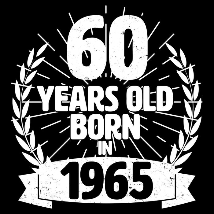 Vintage Wreath 60 Years Old Born In 1965 Birthday Flatbill Hat