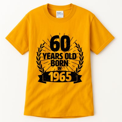 Vintage Wreath 60 Years Old Born In 1965 Birthday Tall T-Shirt