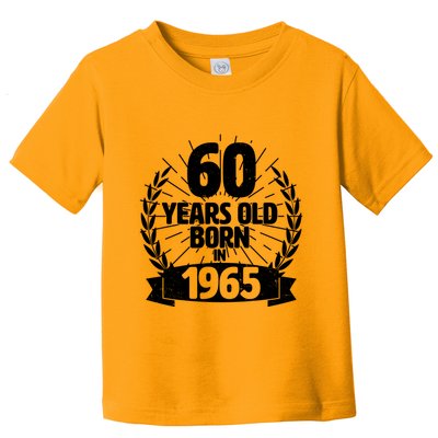 Vintage Wreath 60 Years Old Born In 1965 Birthday Toddler T-Shirt