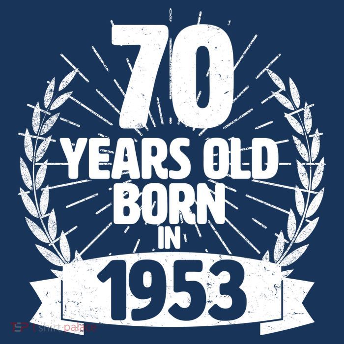 Vintage Wreath 70 Years Old Born In 1953 Birthday Beanie