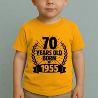 Vintage Wreath 70 Years Old Born In 1955 Birthday Toddler T-Shirt