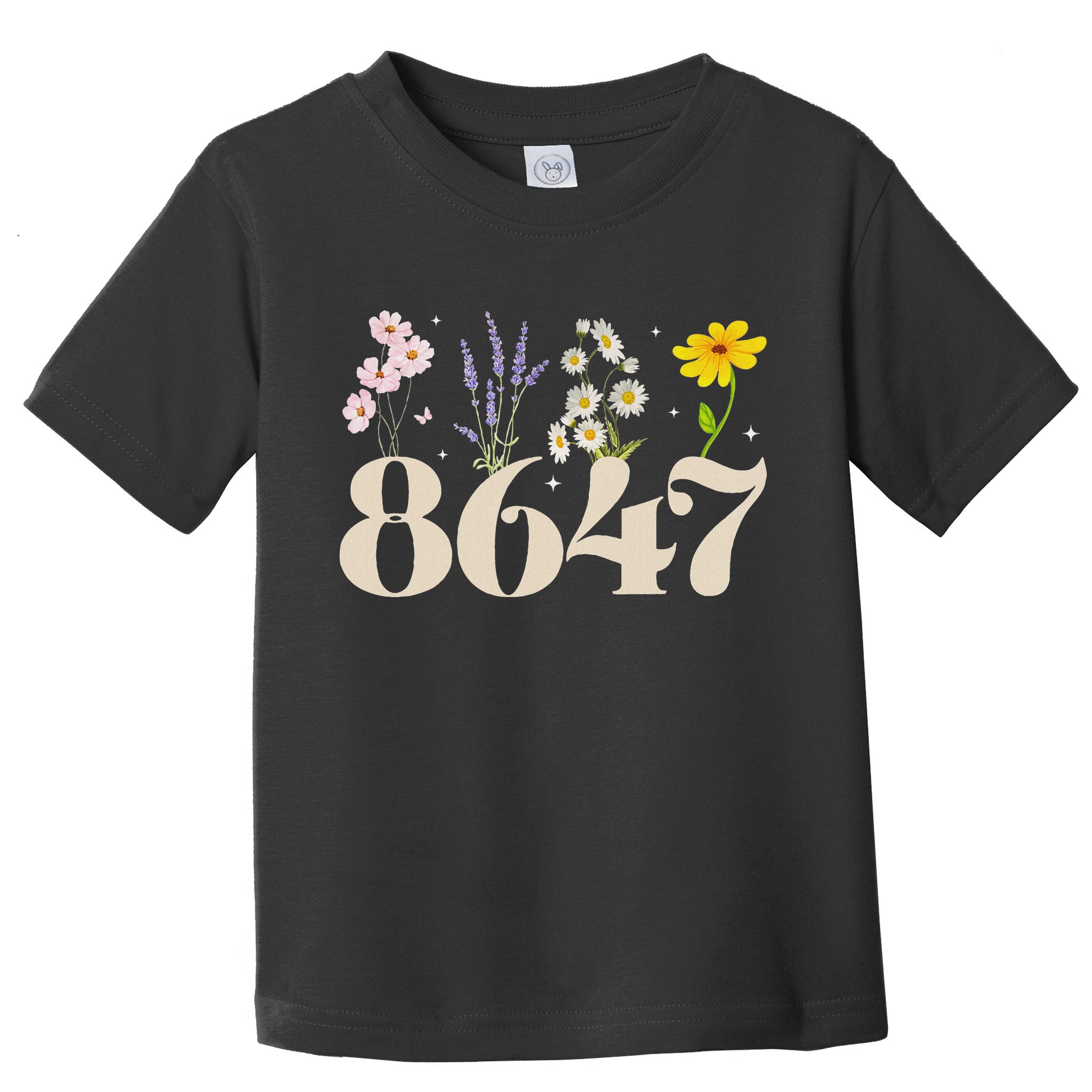 Vintage Wildflower 8647 Subtle Anti Trump Anti 86 47 Saying Toddler T-Shirt