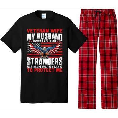 Veteran Wife Army Husband Soldier Saying Cool Military Usa Pajama Set