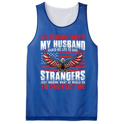 Veteran Wife Army Husband Soldier Saying Cool Military Usa Mesh Reversible Basketball Jersey Tank