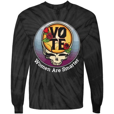 Vote Women Are Smarter Tie-Dye Long Sleeve Shirt