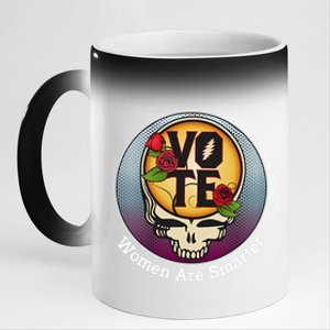 Vote Women Are Smarter 11oz Black Color Changing Mug