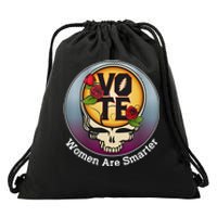 Vote Women Are Smarter Drawstring Bag