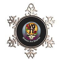 Vote Women Are Smarter Metallic Star Ornament