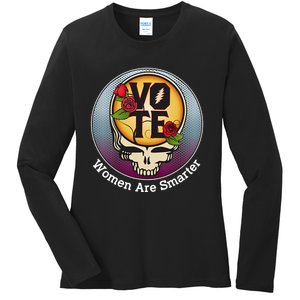 Vote Women Are Smarter Ladies Long Sleeve Shirt